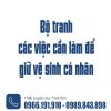 Bộ tranh các việc cần làm để giữ vệ sinh cá nhân