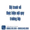 Bộ tranh về thực hiện nội quy trường lớp