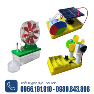 Mô hình phát điện sử dụng năng lượng Mặt Trời, năng lượng gió hoặc năng lượng nước chảy